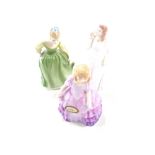 Three Royal Doulton figures, Fair Maiden HN2211, Rose HN2123 and Thank You Mother HN4251.