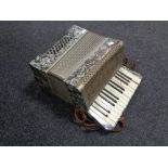 A 20th century Alvari piano accordion.