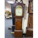A 19th century longcase clock with painted dial,