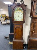 A 19th century longcase clock with painted dial,