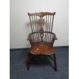 A reproduction Windsor armchair