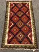 A Maimana kilim 134 cm x 80 cm