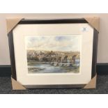 After Tom MacDonald : Hexham on Tyne, reproduction in colours, signed in pencil, 21 cm by 30 cm,