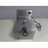 A Lincat stainless steel commercial fryer.
