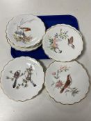 A set of eight Royal Worcester limited edition birds of Dorothy Doughty plates with certificates