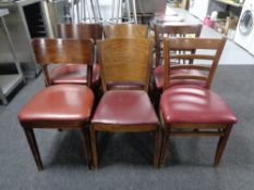 Twenty-six assorted cafe/restaurant chairs comprising of fourteen ladder back,