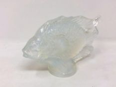 An opalescent Sabino glass carp, length 11 cm.