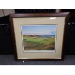 A Graeme W. Baxter signed limited edition print, Tenth Hole Turnbury, no.