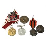 A collection of First and Second World War medals including one to Coldstream Guards overseas