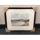 After Tom MacDonald : Dunstanburgh, reproduction in colours, signed in pencil, 21 cm by 30 cm,