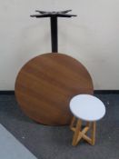 A Poser bar table together with a contemporary bar stool.