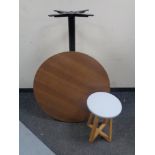 A Poser bar table together with a contemporary bar stool.