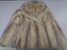 A mink fur coat.