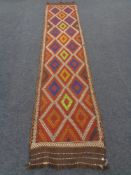 A Suzni Kilim Runner 351 x 76 cm