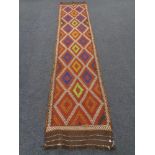 A Suzni Kilim Runner 351 x 76 cm