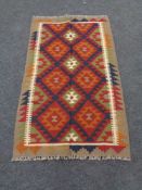 A Maimana Kilim rug 137 x 86 cm