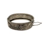 A good quality Victorian silver bangle, Birmingham 1882.