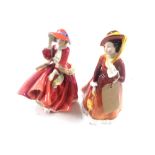 Two Royal Doulton figures, Julia HN2705 and Top O' Hill HN1834.