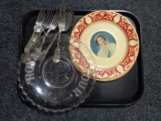 Two Portaland ware commemorative plates Queen Elizabeth II and the Duke of Edinburgh,