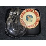 Two Portaland ware commemorative plates Queen Elizabeth II and the Duke of Edinburgh,