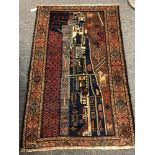 A Baluchi rug, 133 x 86 cm.
