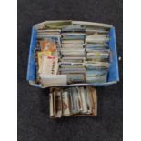 A box containing a large quantity of 20th century postcards, various.