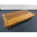 An African Trackwoods rectangular low coffee table