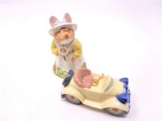 A Lladro ornament of a car and a Royal Doulton Bramley Hedge figure - Primrose Woodhouse