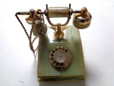 An onyx telephone