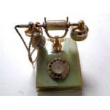 An onyx telephone