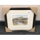 After Tom MacDonald : Roseberry Topping, reproduction in colours, signed in pencil, 13 cm by 18 cm,