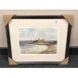 After Tom MacDonald : Dunstanburgh, reproduction in colours, signed in pencil, 21 cm by 30 cm,