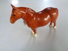 A Beswick figure of a horse 'Suffolk Punch Hasse Dainty'