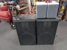 A pair of black cased Jamod 265 speakers together with a further pair of speakers.