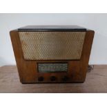 An early 20th century Philco walnut cased valve radio