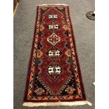 A Caucasian Afshar runner 85 x 232 cm