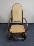 A Bentwood rocking chair.