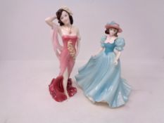 Two Coalport figures, Ruby No. 269 of 9500 and Ladies of Fashion Kathleen.