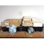 Five boxes containing a large quantity of Chinese and German collector's plates.