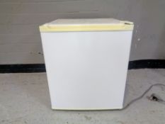 A bench top freezer