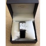 A gent's stainless steel Rotary quartz calendar wristwatch, boxed.
