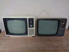 Two vintage TV's,