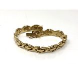 A 9ct gold fancy link bracelet, 11.3g, length 18.5 cm.