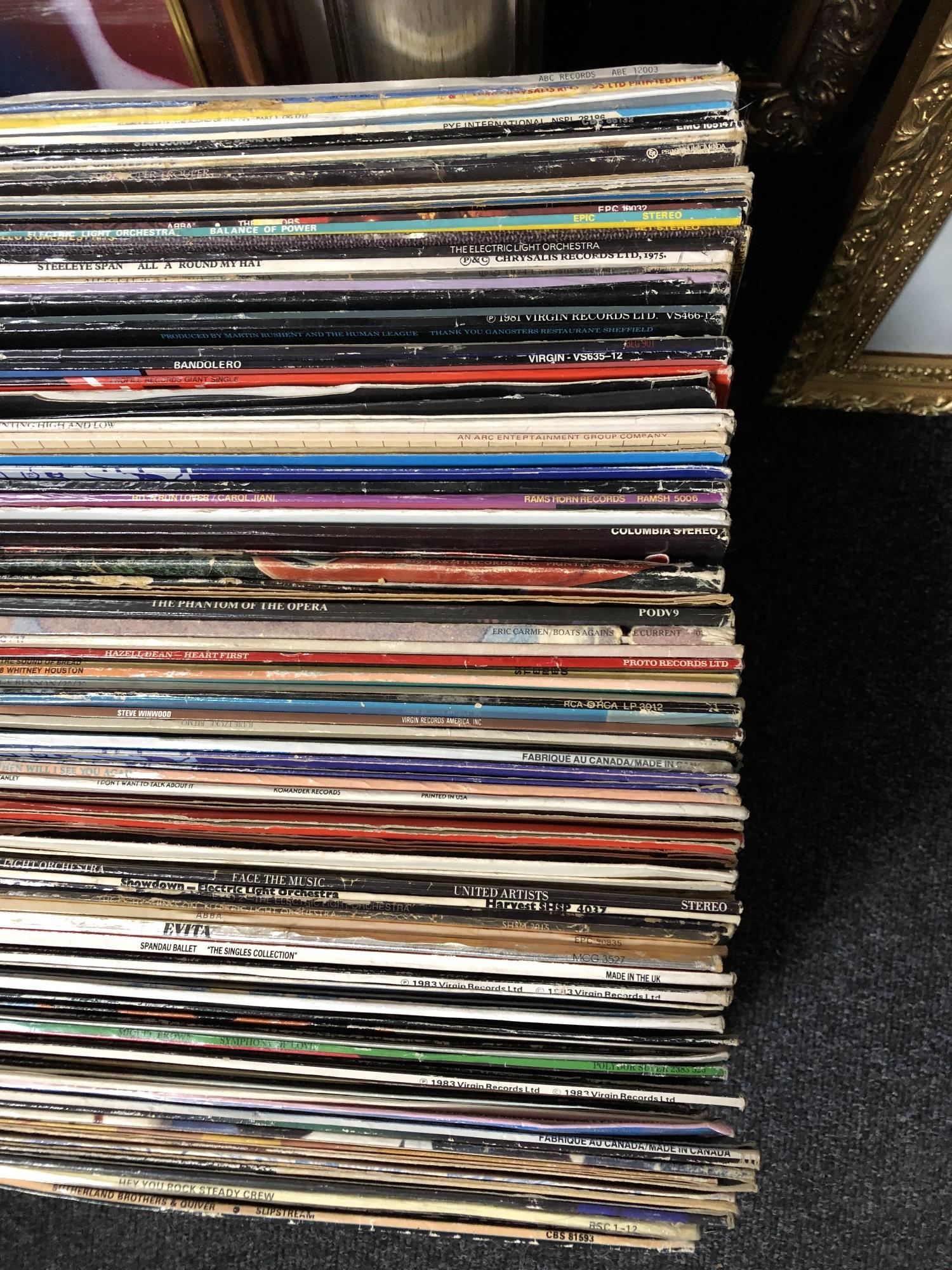 A box of vinyl LP's and 12" singles, Blondie, Rod Stewart, Spandau Ballet, - Image 4 of 4