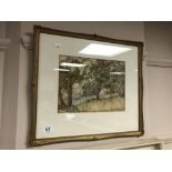 20th century school : Trees on a hillside, watercolour, 28 x 21 cm, signed Taylor, framed.