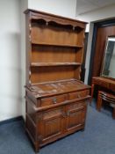 A Priory oak welsh dresser.