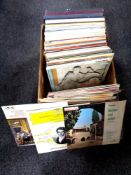 A box of vinyl LP records - classical