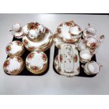An extensive Royal Albert Old Country Roses tea and dinner service (approx.
