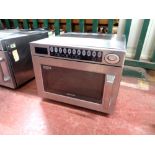 A Samsung CM1929 1850W stainless steel commercial microwave