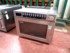 A Samsung CM1929 1850W stainless steel commercial microwave